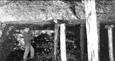 Mine Interior, 1920's, Carol and Dwight Myers Collection, NMSU