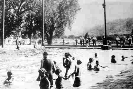 Swimming Pool, 1920's, Carol and Dwight Myers Collection, NMSU