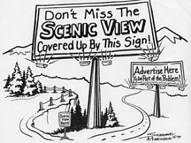 Billboard cartoon