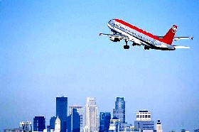 Airplane taking off