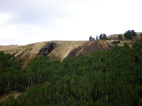 Mine buildings in Victor, Colorado area