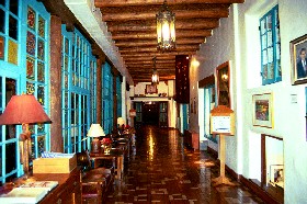 Interior of the La Fonda Hotel