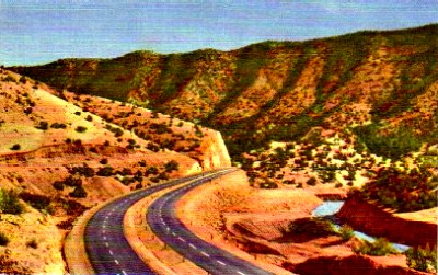 Route 66 Through Tijeras Canyon