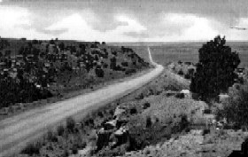 Route 66 between Tucumcari and Santa Rosa, New Mexico, 1948