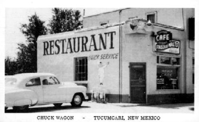 The Chuckwagong Cafe in Tucumcari, New Mexico - 1953
