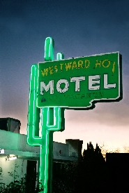Westward Ho Motel Neon Sign in Albuquerque, New Mexico