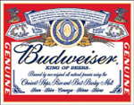 Budweiser Label Sign