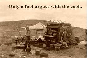 Don't argue with the cook poster