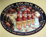 Coors Waterfall sign