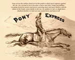 Pony Express - 16x20 poster