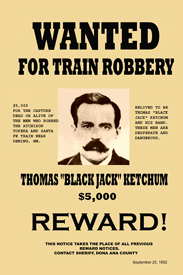 Black Jack Ketchum Wanted Poster