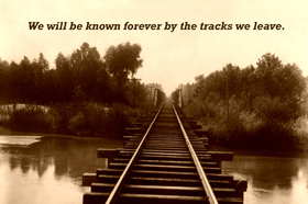 Tracks we leave poster