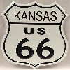 Route 66 Kansas Tin Sign