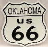 Route 66 Oklahoma Tin Sign