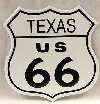 Route 66 Texas Tin Sign