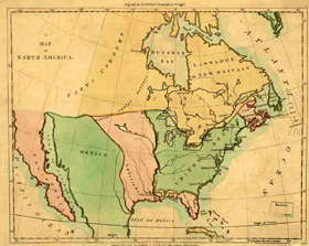 Lousiana Purchase historic map.