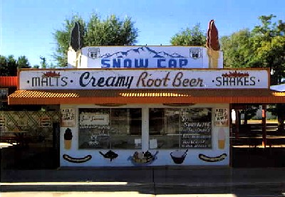 Snow Cap Ice Cream Parlor in Seligman, Arizona