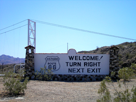 Colorado River Historic 66 Sign