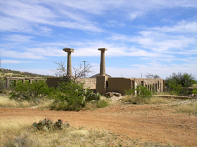 The ruins of Gleeson School