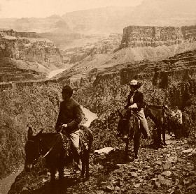 Grand View Trail, Grand Canyon, 1906
