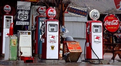 Route 66 Display in Hackberry Arizona