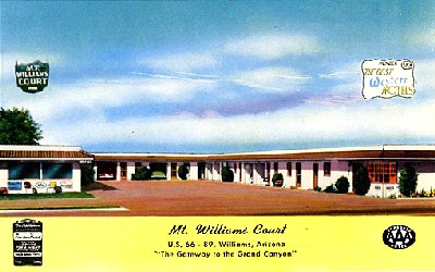 Mt Williams Court in Williams Arizona on Route 66