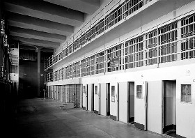 Cell Block D at Alcatraz