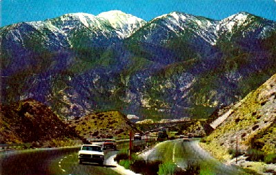 Cajon Pass on Route 66 in California
