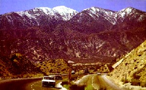 1960s? Route 66 postcard through California