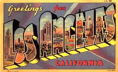 Furniture  Angeles on Greetings From Los Angeles  California Vintage