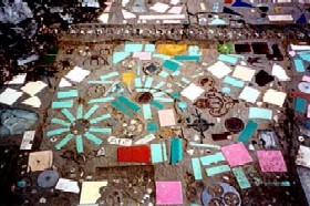 Mosaic Walkway at the Bottle Village