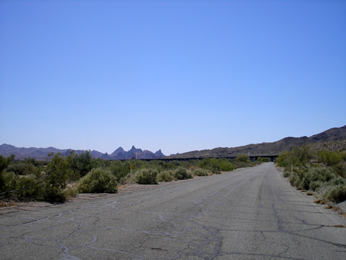 Route 66 old alignment in Needles, California
