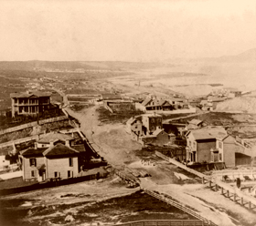 Presidio and Golden Gate, 1866