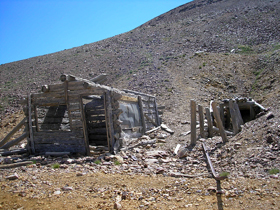 Mining remains today atop Baldy Mountain
