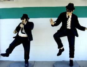 Blues Brothers at the Polk A Dot Drive In in Braidwood, Illinois