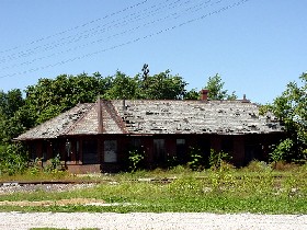 The old depot in Chenoa, Illinois