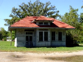 Funks Grove Train Depot on Route 66