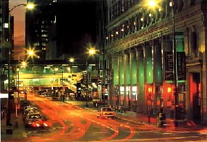 The beginning of Route 66 in Chicago, Illinois