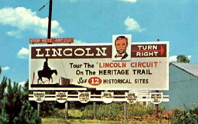Lincoln, Illinois Billboard on Route 66