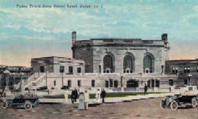 Vintage postcard of Joliet's Union Station.