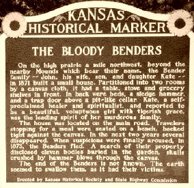 Bloody Benders Historical Marker