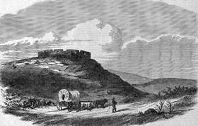 Lane's Fort atop Mount Oread, Lawrence, Kansas