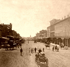 Lawrence, Kansas in 1867.