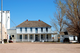 Old  Hotel Edwards in Ulysses, Kansas