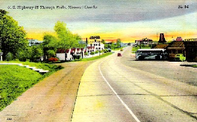Route 66 Through Rolla, Missouri