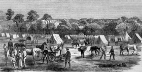 Lane's Camp near Humansville, Missouri, 1861