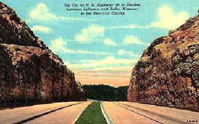 Hooker Cut on Route 66 in Pulaski County