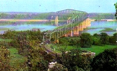 Chain of Rocks Bridge in St Louis, Missouri