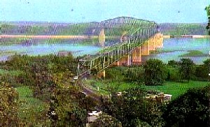Chain of Rocks Bridge near St. Louis