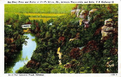 Big Piney River at Devils Elbow, Missouri